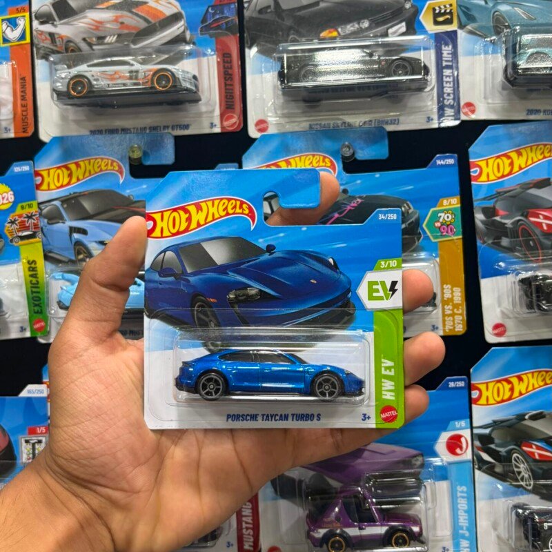 PORSCHE TAYCAN TURBO S [BLUE] | IMPORTED SHORT CARD
