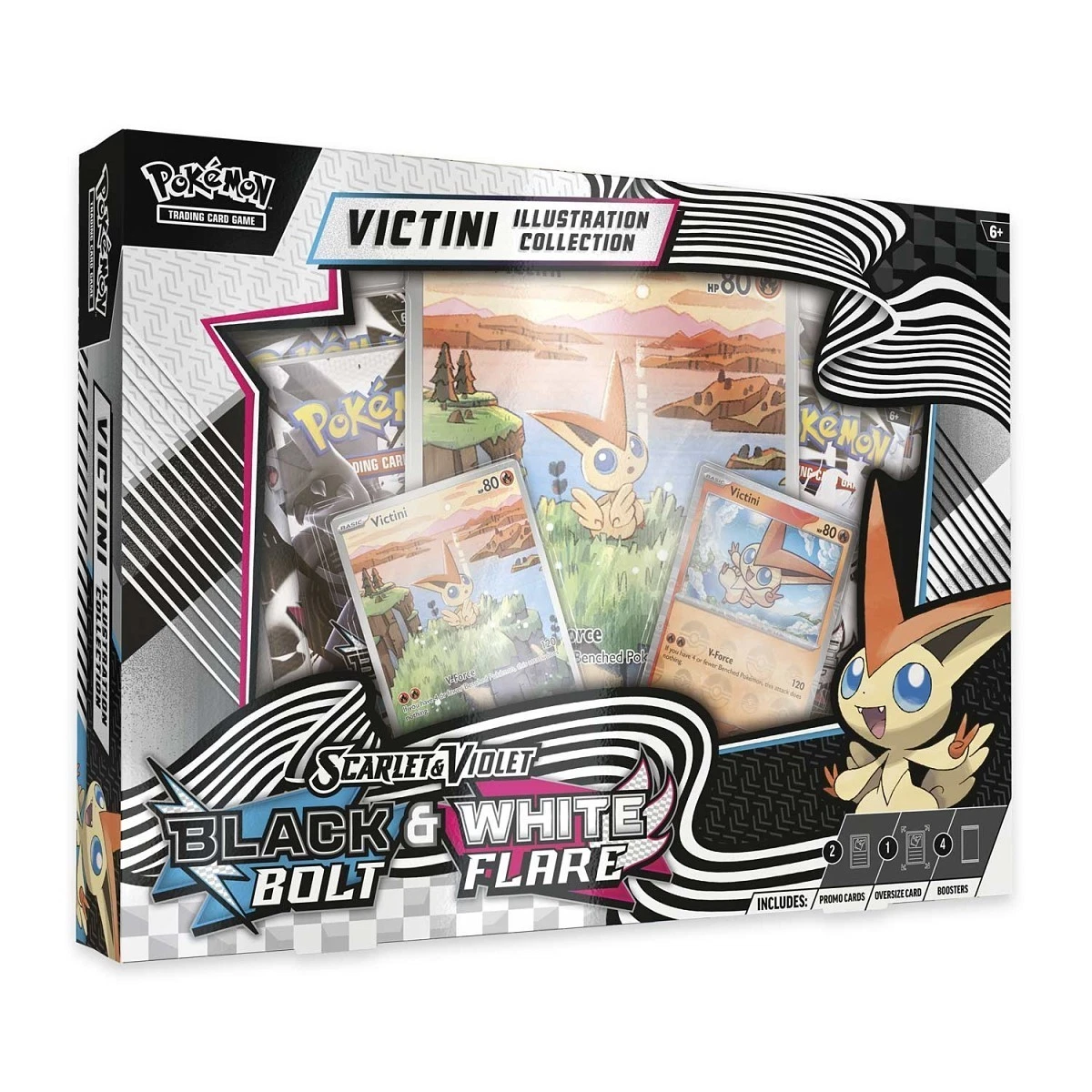 Pokemon TCG: UNOVA VICTINI ILLUSTRATION COLLECTION Box Black Bolt & White Flare - Image 2