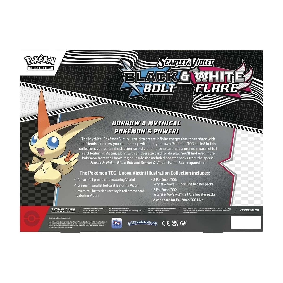 Pokemon TCG: UNOVA VICTINI ILLUSTRATION COLLECTION Box Black Bolt & White Flare - Image 5