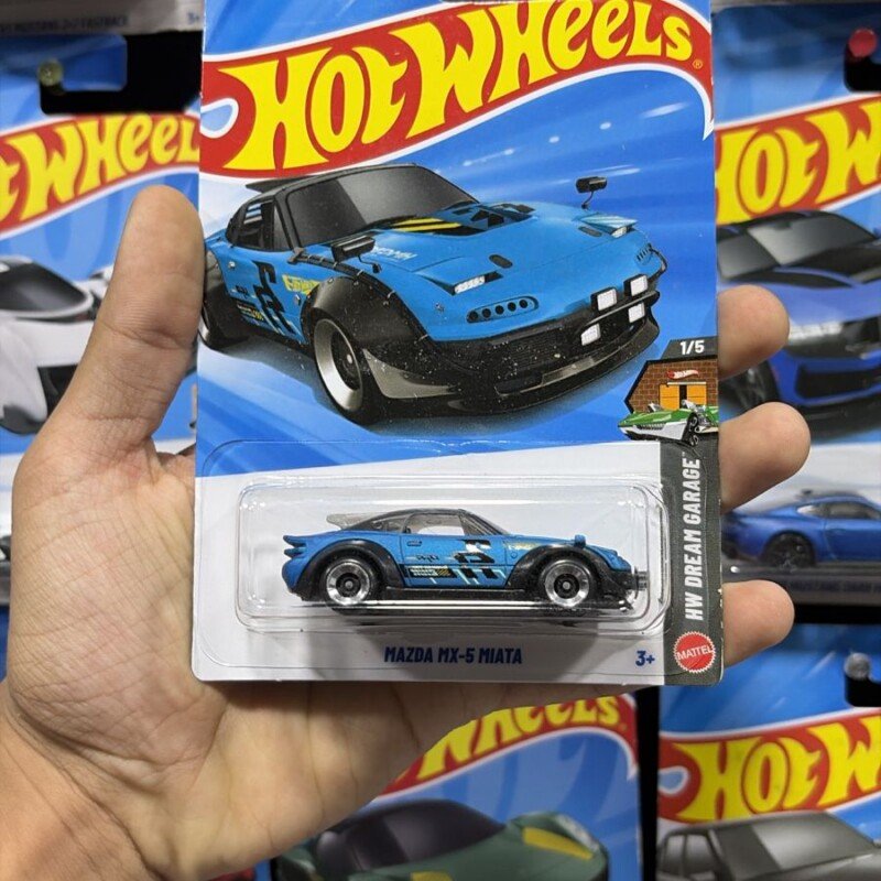 Hot Wheels Mazda Mx-5 Miata [blue] Mainline 1:64 Scale 1:64 Scale Diecast Model - Mint Blister Pack