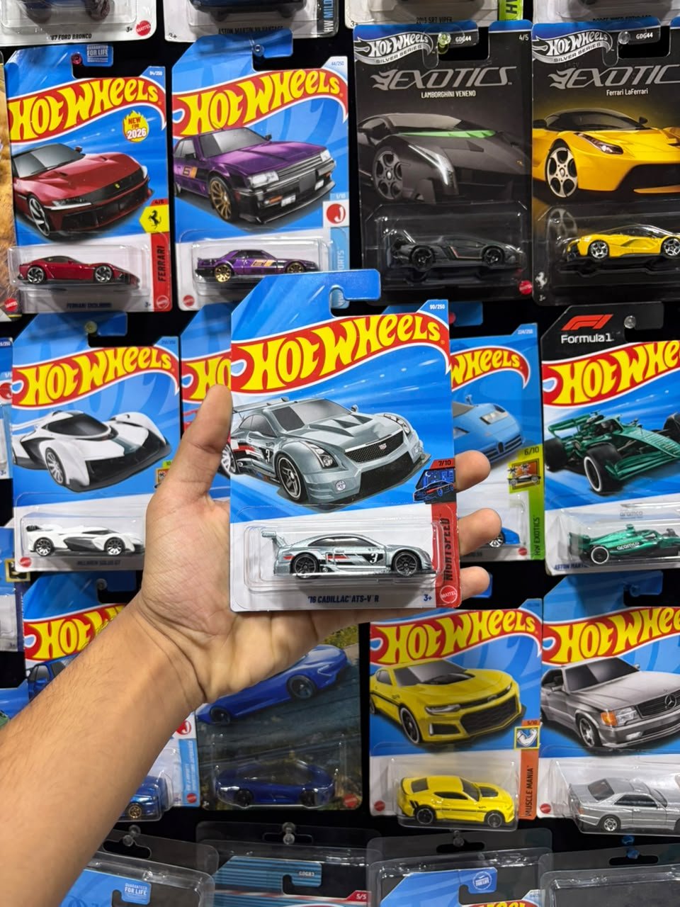 Hot Wheels '19 Cadillac Ats-v.r Mainline 1:64 Scale 1:64 Scale Diecast Model - Mint Blister Pack