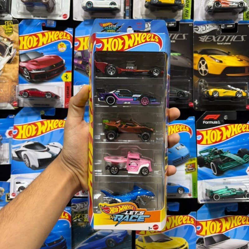 Hot Wheels Under Mrp Let's Race 5-car Multipack Set 1:64 Scale 1:64 Scale Diecast Model - Mint Blister Pack